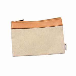 Tan and Cream Pouch